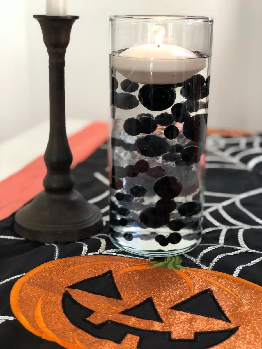 Floating Black vase filler Pearls Centerpiece, No Hole Pearls