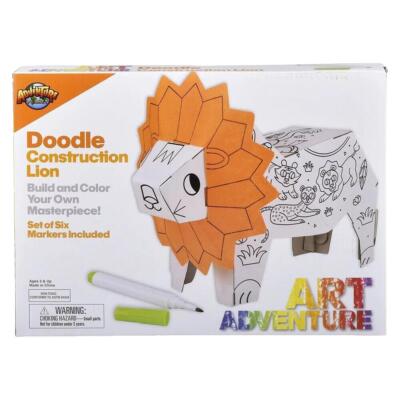 RI Art Adventure Doodle Construction Lion