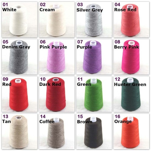 NEW Luxurious Soft 100g Mongolian Pure Cashmere Hand Knit 1Cone Crochet Yarn 27 - Picture 16 of 20