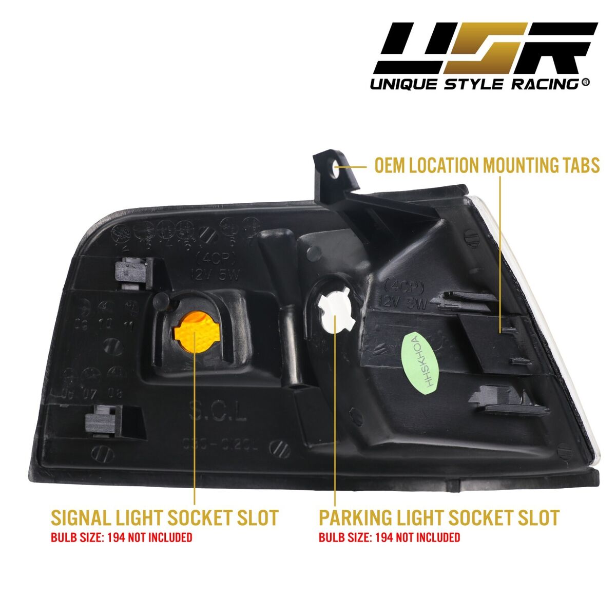 DEPO Chrome / Amber Clear Lens Corner Lights for 1990-1991 DEPO Chrome / Amber Clear Lens Corner Lights for 1990-1991