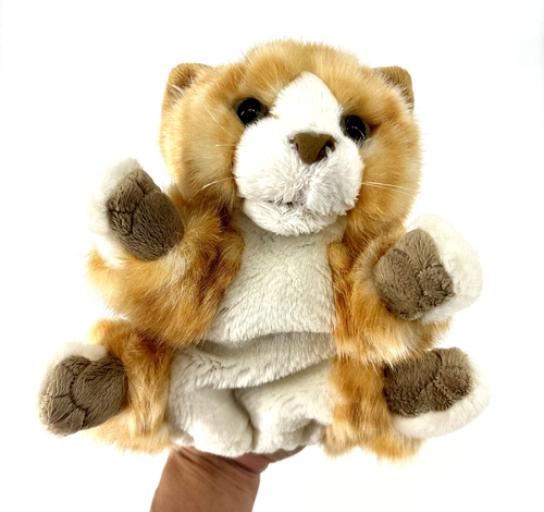 Sisters - New! Folkmanis Hand Puppet Tabby Cat Orange White Striped Kitten Realistic Plush was just added to eBay. Check it out! #eBay #eBaySeller