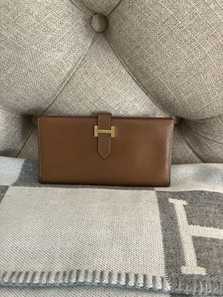 Authentic HERMES Bearn Brown Classic Wallet CHIC Authentic HERMES Bearn Brown Classic Wallet CHIC