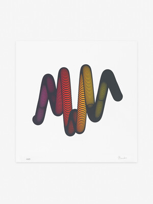 Snowfro Signed, Dated, Numbered, & Framed ''Chromie Squiggle #8107'' Print - MOMA