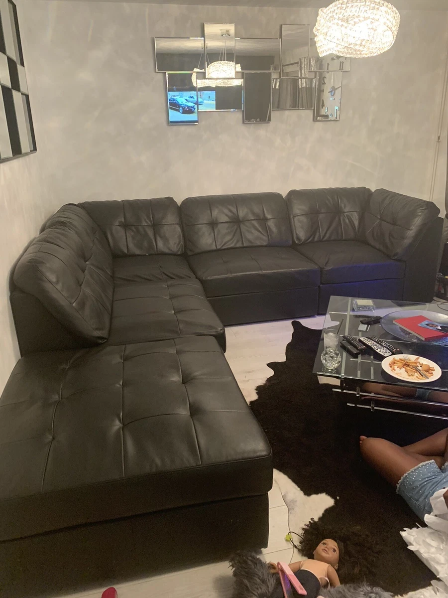 Used leather 2024 couches near me