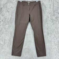 Eileen Fisher Pants 10 Straight Leg Organic Cotton Trouser Capsule Minimalist