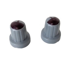 Volume Dials for Pyle PT8050ch Receiver Maroon Knobs Replacement Parts Lot of 2