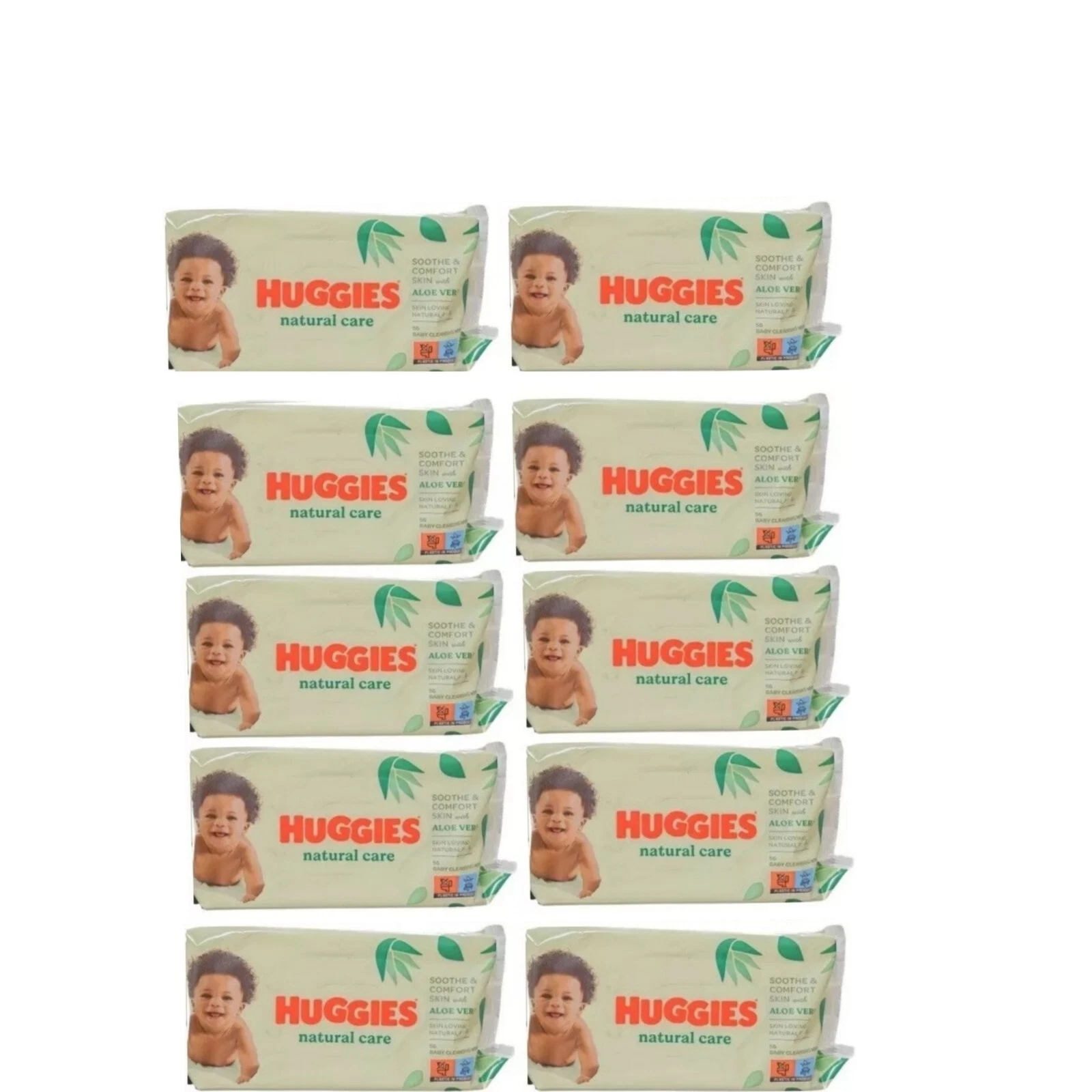 10x Huggies Natural Care Baby Wipes with Aloe Vera
Opens in a new window or tab