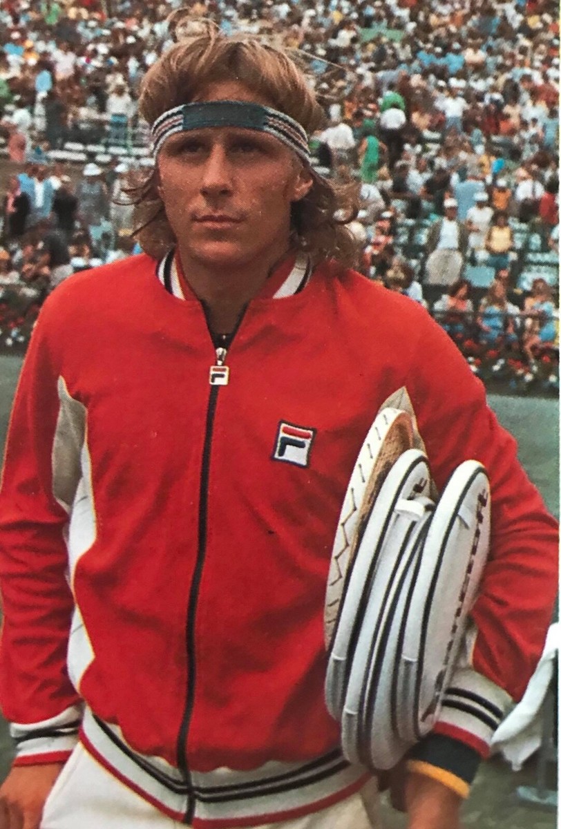 Fila Vintage Borg Wimbledon Settanta Tennis Track Top (Red Fila Vintage Borg Wimbledon Settanta Tennis Track Top (Red