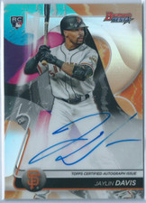 Jaylin Davis 2020 Bowman's Best Rookie Best Of 2020 Autograph Refractor AUTO