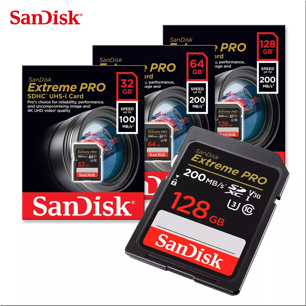 SanDisk Extreme PRO SDXC 128 Go UHS-II U3 V90 Classe 10