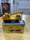 Matchbox Lesney Dodge Crane Truck 63 BOXED original Vintage Red Hook