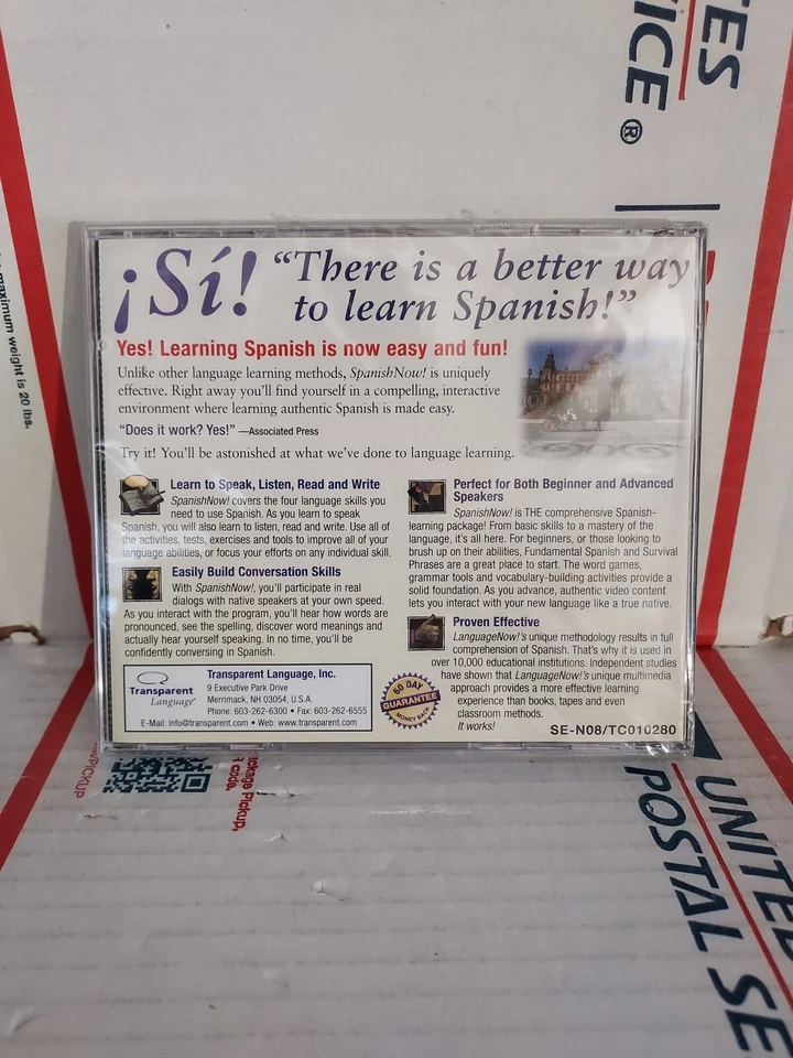 New Learn Spanish Now Transparent Language Master Program Version 8 CD 2 CD #62g - Image 3 of 3