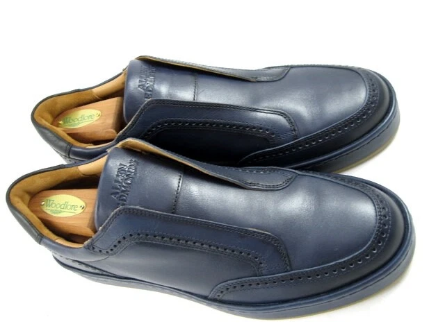 Allen Edmonds «BECKETT» кожаный надевающийся кроссовки 9 D темно-синий * носили один раз (504N) - Изображение 3 из 4