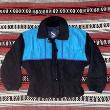 Vtg Serac Winter Ski Jacket Womens Size 12 Full Zip Coat Retro 80s 90s