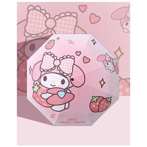 Cinnamoroll My Melody Pochacco Rain or Shine Automatic Umbrella Anti-Uv Manual - Picture 2 of 30