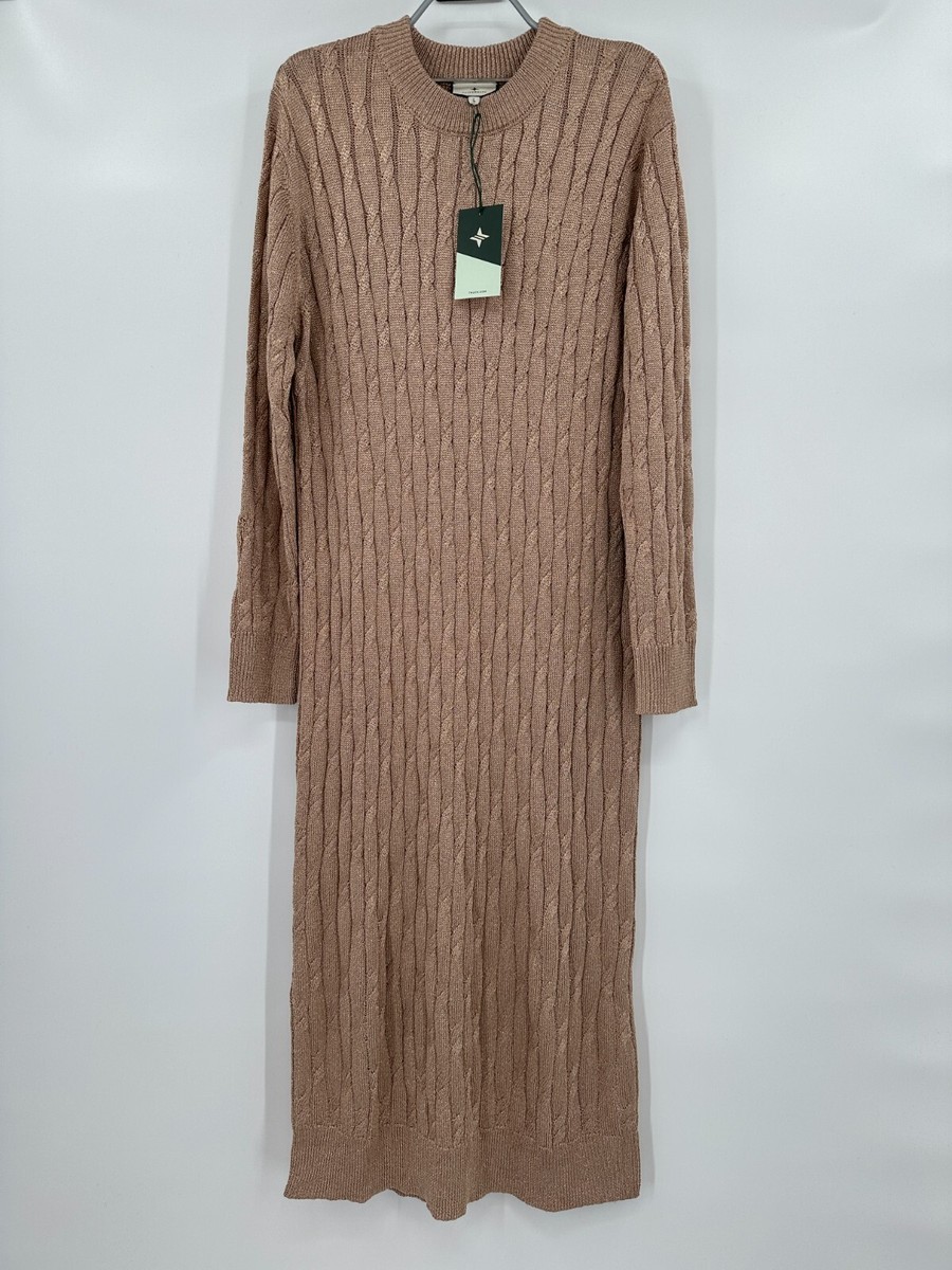 Tuckernuck Gold Cable Knit Midi Dress sz L NWT ** Metallic Shimmer Long Sleeve | eBay Tuckernuck Gold Cable Knit Midi Dress sz L NWT ** Metallic Shimmer Long Sleeve | eBay