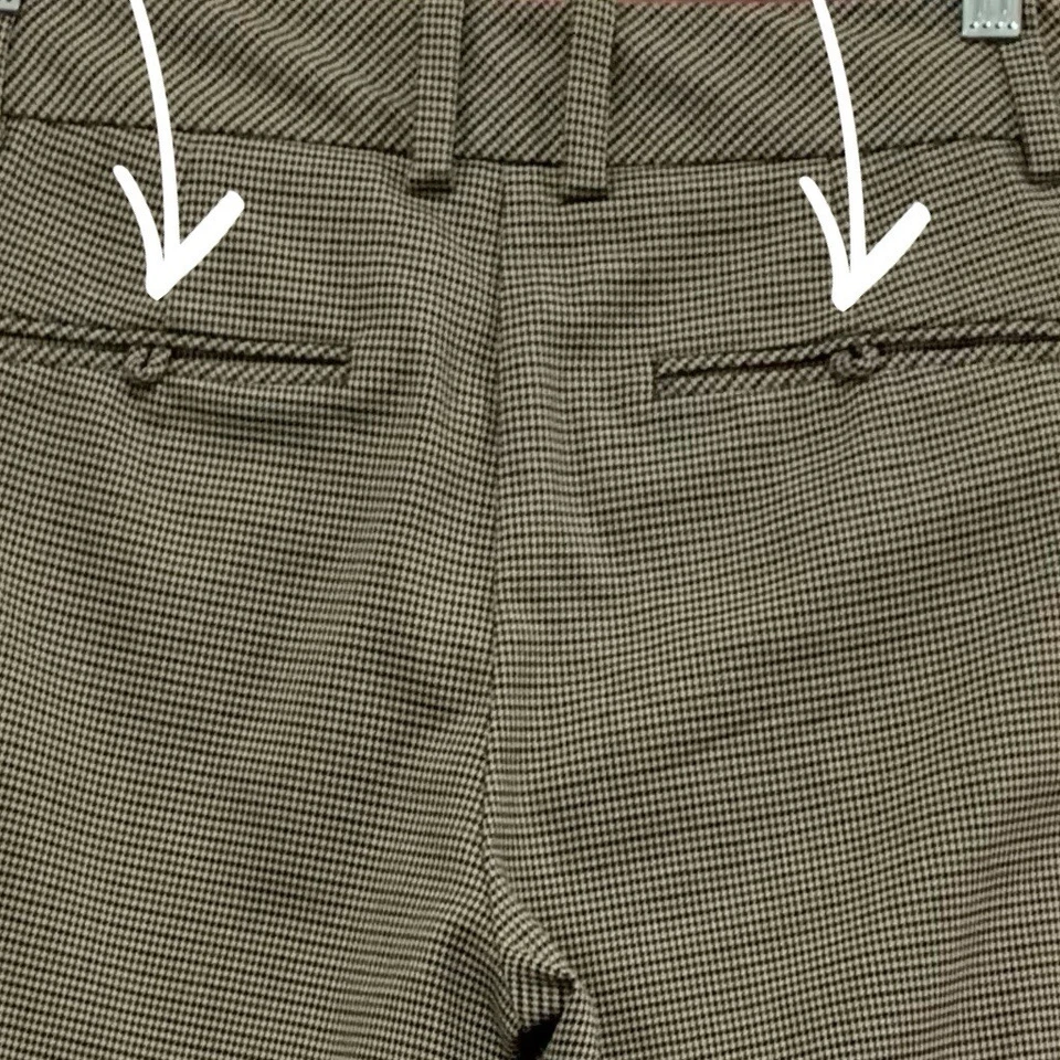 Pantalones cortos Trina Turk para mujer talla 4 marrón multicolor pata de gallo Foto 3 de 4