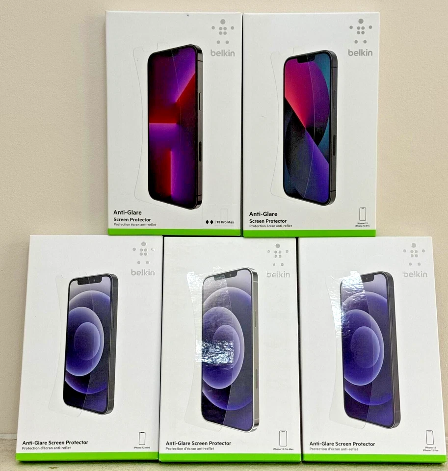 Belkin Anti Glare Screen Protector for iPhone 13 Pro Max 13 12 Pro 12 Mini SE 3 - Image 2 of 4