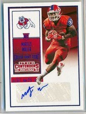 MARTEZE WALLER - 2016 Contenders BLUE FOIL College Ticket AUTO - FSU RC