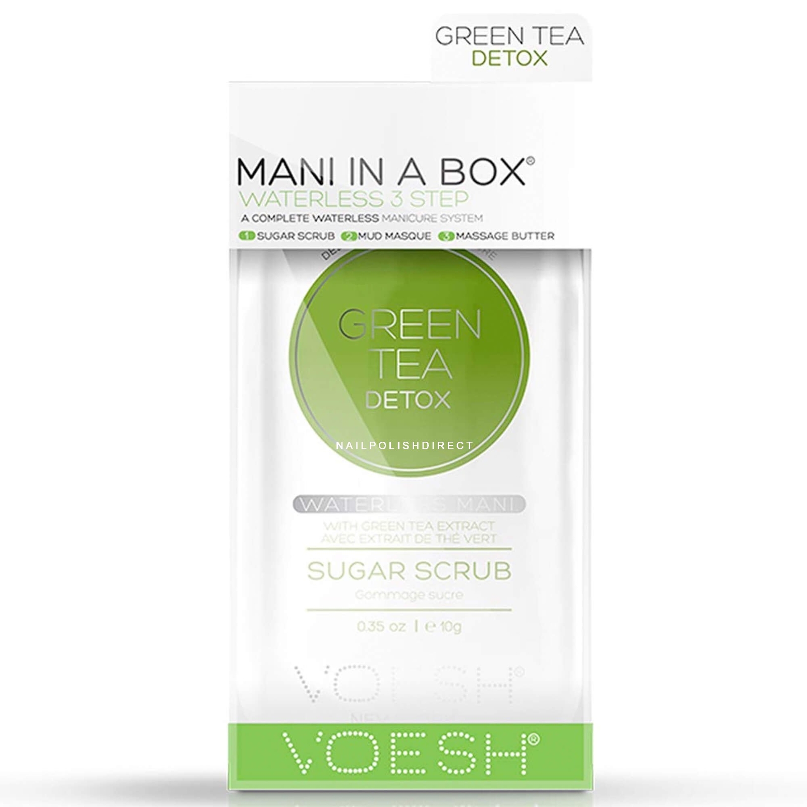 Voesh New York Manicure In A Box - 3 Step - Green Tea Detox (3 x 10ml)