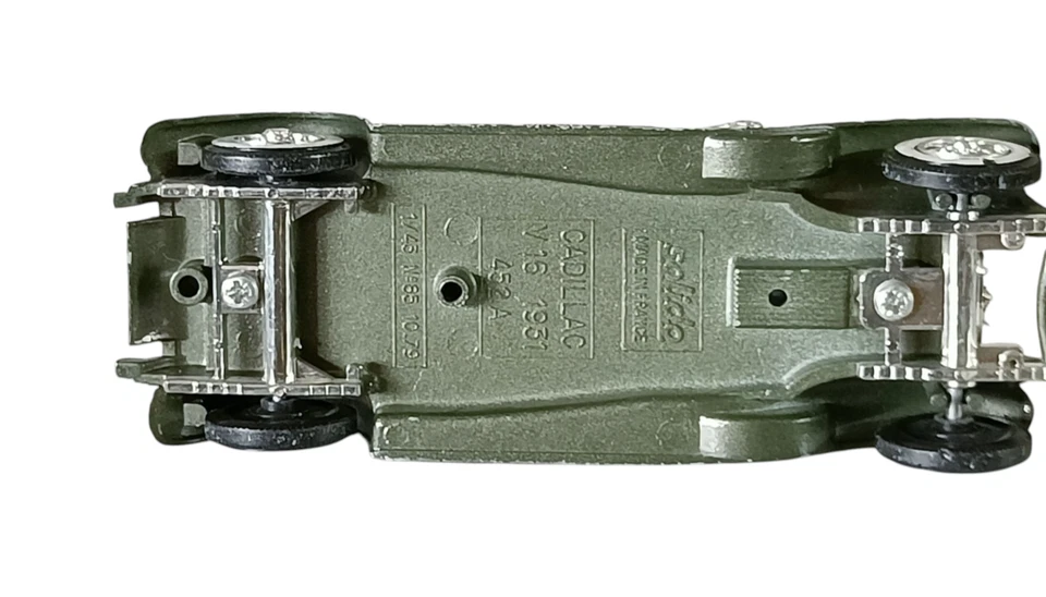 Vintage Solido Cadillac V16 1931 Modellauto 452 Made in France  grün - Bild 3 von 4