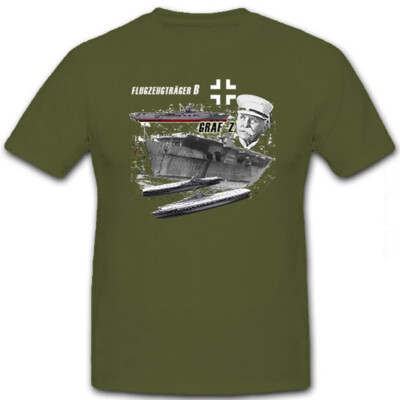 Flugzeugträger B Balkenkreuz Graf Z deutsche Marine Prototyp 109 - T Shirt #8432