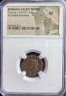 NGC Graded XF Ancient Roman Coin Emperor Tetricus I 271-274AD Double Denarius