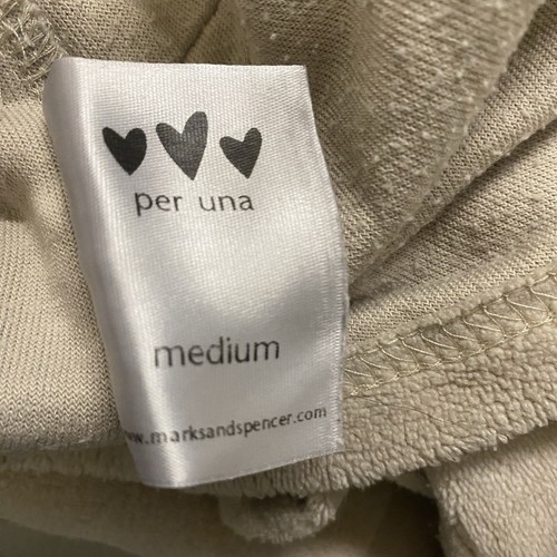 Maglione Per Una M beige rosa con applicazioni M&S floreale boho cottagecore top - Foto 8 di 8