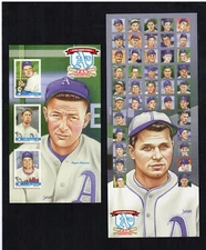 ROGER CRAMER & JIMMY FOXX, Philadelphia A's FAN FAVORITES ad/promo cards|Joyner