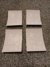 4x FRENCH CAR SHOW 2011 FCS Vinyl Decal Sticker Peugeot Rallye Turbo GTi 205 106