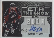 2015-16 Leaf Metal ETA the Show Silver Prismatic 15/25 Gabe Vilardi Auto 0s3