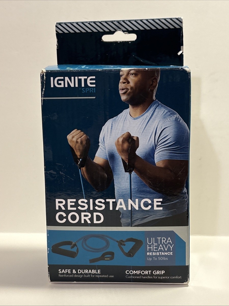 IGNITE by SPRI プレミアム エクササイズ チューブ バンド Resistance Cord Ignite By SPRI Ultra Heavy 61.5 Inches Workout