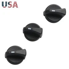 3Pcs AC Heater Control Knobs Accessories Parts For Peterbilt Models 1987-2011