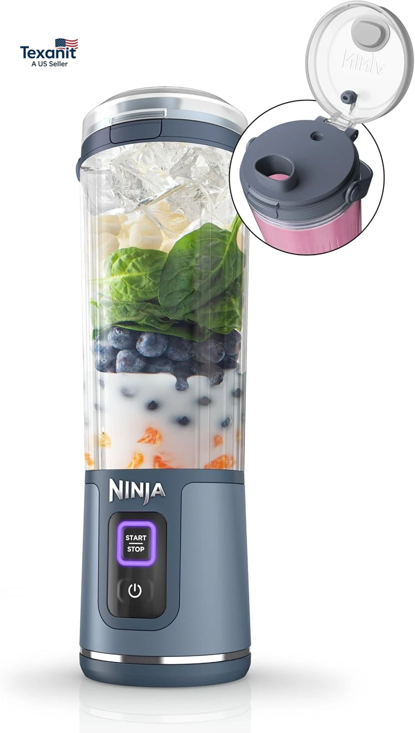 BC151NV Blast Portable Blender, Cordless, 18Oz. Vessel, Personal Blender-For Sha
