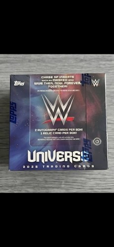 🔥 2025 Topps WWE Universe - Factory Sealed - Hobby Box w/ 2 AUTOS GUARANTEED + 