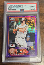 2023 Topps Chrome Purple Logofractor Adley Rutschman 104/250 PSA 10