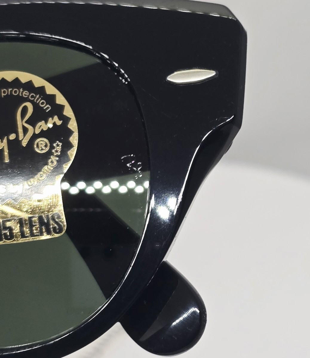 Ray Ban ROUNDABOUT black/green RB2192 901/31 47 sunglasses  display picture 1