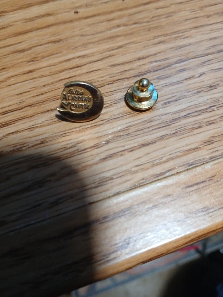 Pin de corbata dorada Castillo de Aladino, dado por 5 años de servicio. Muy raro Foto 2 de 4