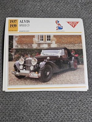 ALVIS Speed 25  - Geschichte & Technische Daten -  Karte (3)