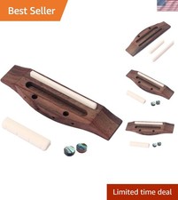 4 String Rosewood Guitar Parts: Bridge, Saddle Nut  Sound Dots Set for Ukuleles