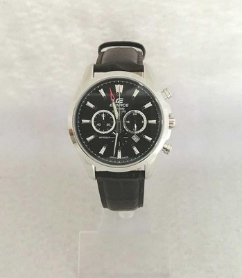 Casio Edifice EFB-504JL Quartz 4.8cm Men's Leather Watch Used