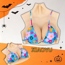 Silicone Breast Plate Forms Crossdresser Drag Queen Fake Breast Enhancer C-G Cup