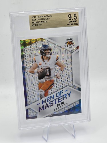2025 Mosaic Bo Nix Mosaic White (Raw)