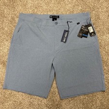 NEW Travis Mathew Men's Light Blue Performance Casual Golf Shorts 40 10" Inseam