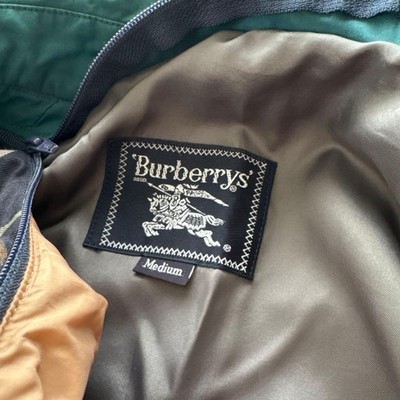Burberry Check Hooded Down Coat Size M CTK83 Vintage rare Men's