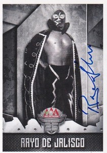 Rayo De Jalisco Jr Signed 2017 Panini Lucha Libre AAA Stickers Card 25 CMLL Auto
