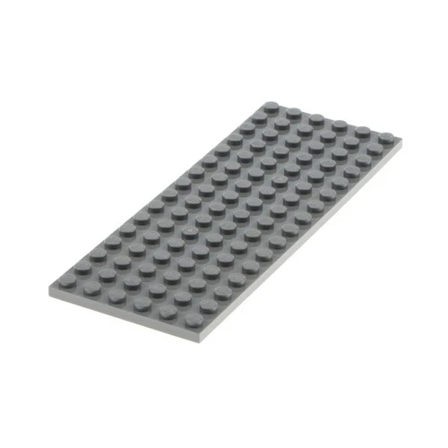 1x Lego Building Plate 6x16 Basic New - Dark Grey Train Star Wars 4226358 3027