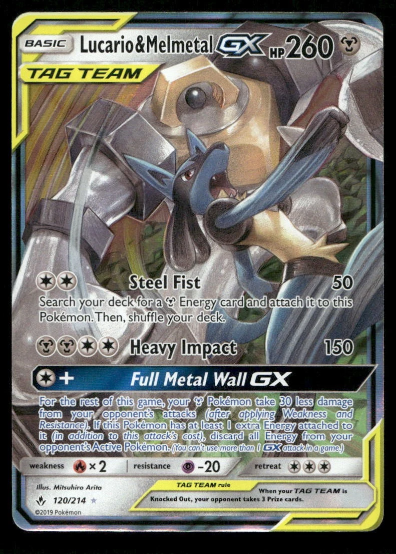 Lucario & Melmetal GX 120/214 Sm-Unbroken Bonds for sale | eBay