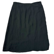 Ralph Lauren Plaid Label 90s Y2K Black Lined Dainty Skirt Beaded Trim Size 4