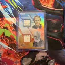 Alexander Graham Bell Thomas Edison Dual Relic Documents